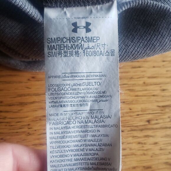 Under Armour UA Women’s Hoodie Small | Gray Long Sleeve Pullover Sweatshirt - Picture 8 of 9